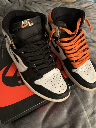 Electro Orange Jordan 1’s High Top - Picture 2 of 5