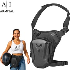 Borsa Da Gamba Moto Impermeabile Rigida Multiuso Tracolla E Marsupio