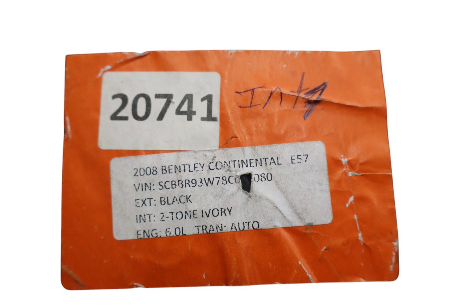 03-13 Bentley Continental GT Left Side Air Intake Cleaner Box 3W0129601 OEM