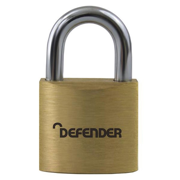 Defender Brass Padlock Twinpack 20mm