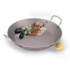 World Cuisine A4172332 12 1/2 in Carbon Steel Paella Pan