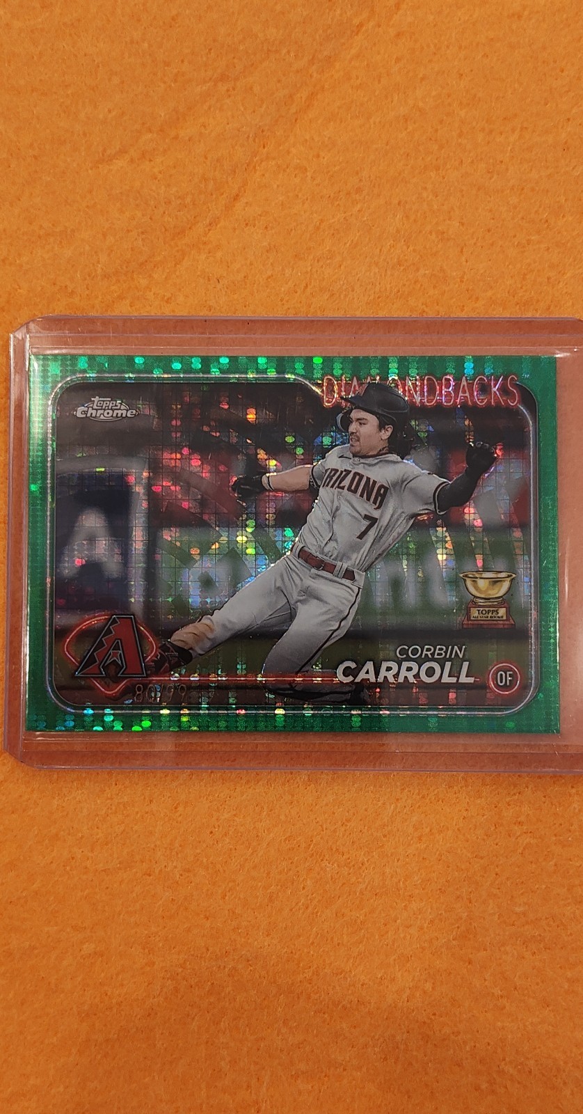 2024 Topps Chrome - Corbin Carroll #267 Green Sonar Refractor /99