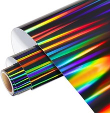 Holographic Vinyl Roll - Black Holographic Glossy Vinyl 12 X 5ft Chrome No... Holographic Vinyl Roll - Black Holographic Glossy Vinyl 12 X 5ft Chrome No...