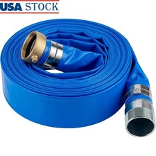 Durable PVC Pool Discharge Hose 3 Inch Heavy Duty Connector Sump Trash Pump New