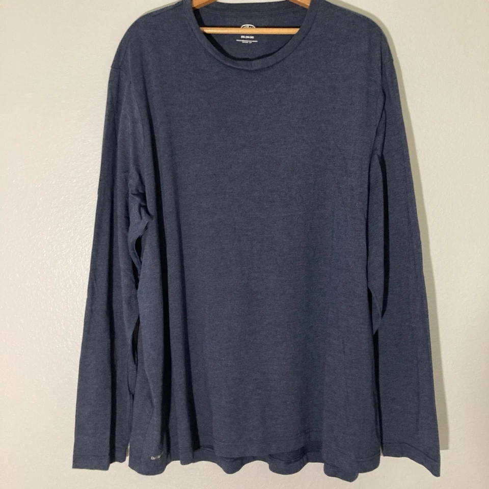 2 camisas pulóveres 3XL de manga larga cuello redondo absorbentes Athletic Works para hombre Foto 4 de 4