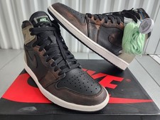Nike Air Jordan 1 Retro High OG Patina - Black/Light Army/Fresh Mint - Size 10