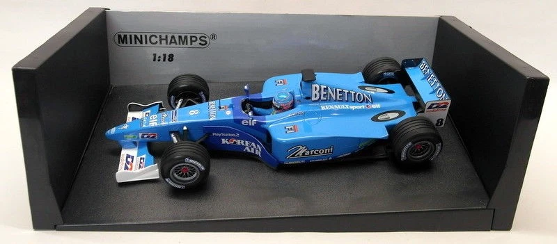 Minichamps 1/18 Scale Diecast - 180 010098 Benetton Renault Showcar F1 J. Button - Image 2 of 4