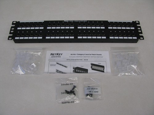 Panduit NetKey 48-Port Cat6 Punchdown Patch Panel NK6PPG48Y ~STSI - Picture 2 of 8