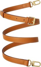 Genuine Vachetta Leather Crossbody Strap Genuine Leather Adjustable Replaceme...