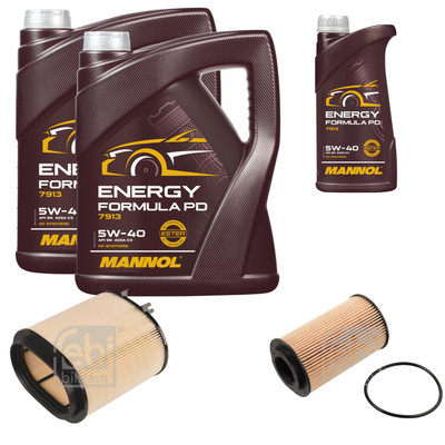 FEBI BILSTEIN Inspektionspaket 11L MANNOL Energy Formula PD 5W-40 für Porsche