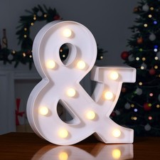 Foaky LED Letter Lights Sign Marquee Light Up Letters for Night Free Shipping