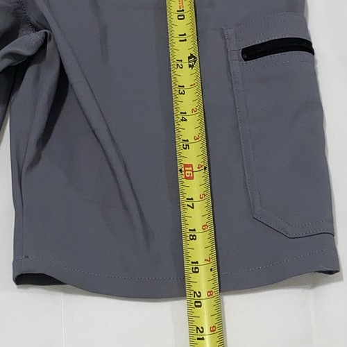 BOYS 2XL 18 WRANGLER MOISTURE WICKING UPF 50 TECH CARGO SHORTS DRAWSTRING GRAY - Picture 11 of 11