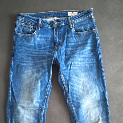 CROSS JEANS Herren Straight Regular Jeans Stretch Blau W32 L36 Denim for Life
