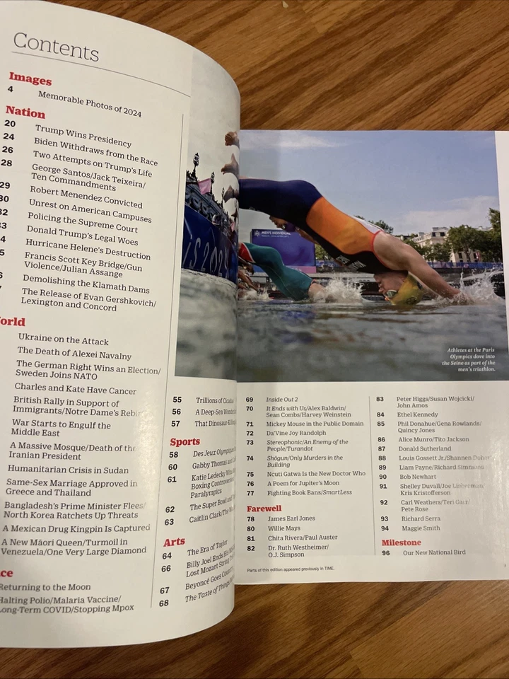 TIME Magazine THE YEAR IN REVIEW - SPECIAL EDITION 2024 - Image 3 of 4