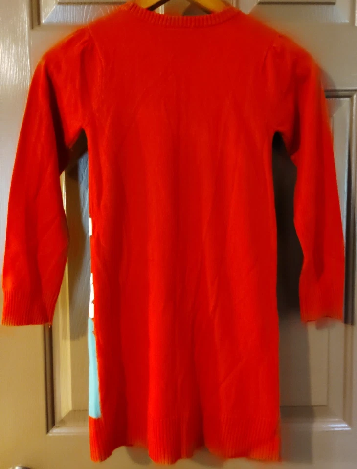 Vestido suéter de Natal Disney meninas mini mouse tamanho M 7-8 vermelho feriado - Imagem 3 de 4