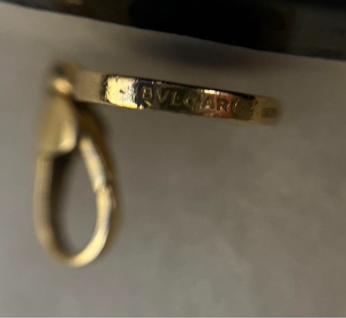 Collana con ciondolo tondo BVLGARI con ciondolo in oro 18 kt e lapislazzuli - Foto 3 di 6