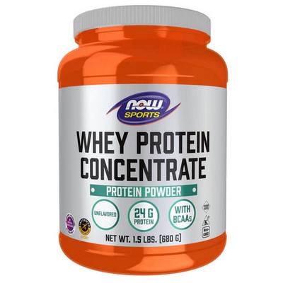Whey Protein Concentrate  Unflavored 1.5 lbs By Now Foods
