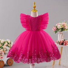Flower Girls Kids Princess Party Tutu Dress Evening Brithday Pageant Ball Gown