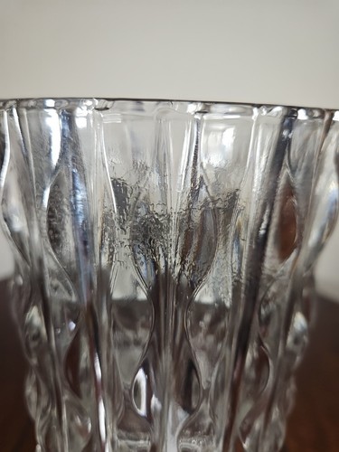 Vintage Mid Century Fidenza Clear Italian Art Glass Vase - Picture 18 of 22