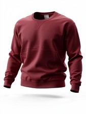 Hanes ComfortWash Sweatshirt Small Burgundy Crewneck Pullover