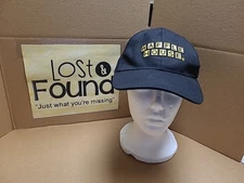 Waffle House Hat Black Canvas OSFA Adjustable Strap Back *SEE PICS 