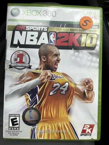 NBA 2K10 (Microsoft Xbox 360, 2009) No Manual