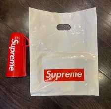 SUPREME x Helios Logo-Print Thermos, Red, FW 14, New