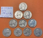 90% SILVER WASHINGTON QUARTERS LOT OF 10 - Photo Of Actual Coins- Group 6