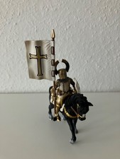 Schleich Ritterwelt 2003 Fahnenträger auf Pferd 70035