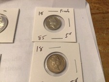 1985   5 cent proof and normal unc ex sets 18