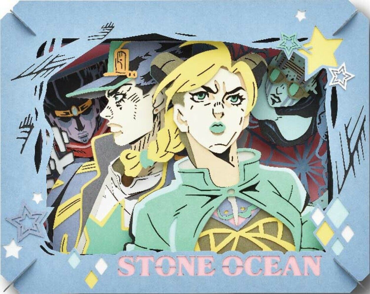 Paper Theater JOJO'S BIZARRE ADVENTURE  Jorin Kujo & Jotaro Kujo Hirohiko Araki