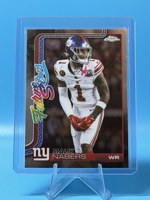 2025 Topps Chrome - Malik Nabers FUTURE STARS #FS Giants New In Hand   