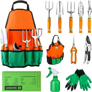 Garden Tool Set, 12 Piece Aluminum Hand Tools