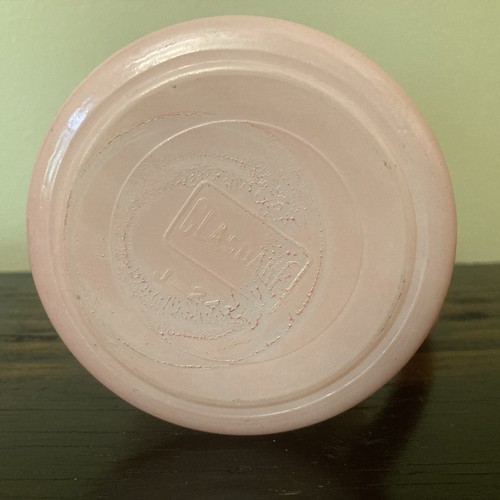 Rare? - Vintage Glasbake Pink Smooth Milk Glass Tall Mug J-2413 - Picture 8 of 9