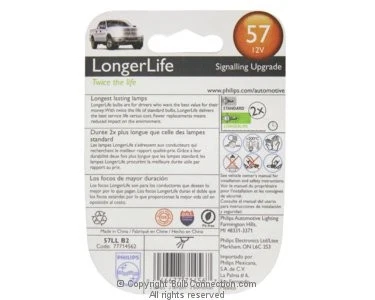 NUEVO Philips BC9576 57 Automotriz Paquete de 2 57B2 Foto 2 de 2