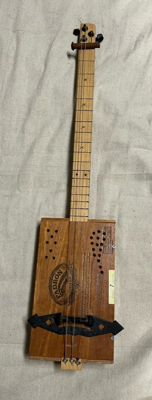Homemade 3 String Cigar Box Guitar~Patron Cigar Box