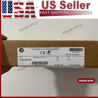 New Factory Sealed AB 1756-M02AE SER A ControlLogix 2-Axis Encoder 1756M02AE