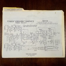 Vintage Fender Vibrasonic Reverb Amplifier Schematics And Parts List