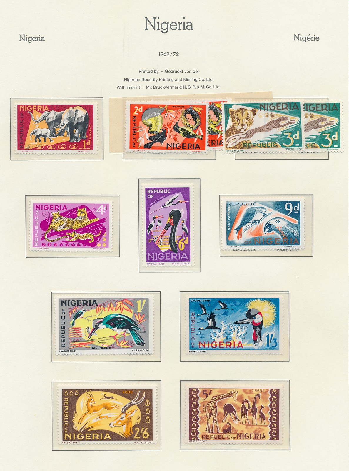 XE72569 Nigeria 1969 -1972 animals fauna flora wildlife fine lot MNH | eBay