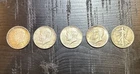 Kennedy Half Dollar Lot Of 5 1964(4) 1936(1)