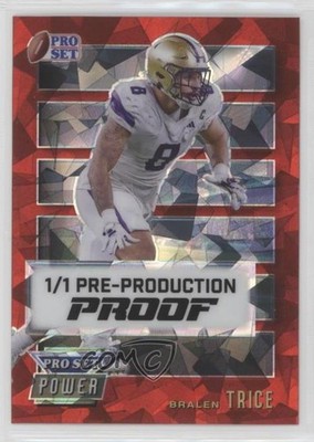 2024 Leaf Pro Set Metal Power 1/1 Bralen Trice #PW-BT1 Rookie RC 0q21