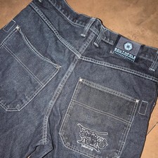 VTG Southpole Baggy Carpenter Jean Shorts Men Sz 36 Jorts Y2K Hip Hop Skater