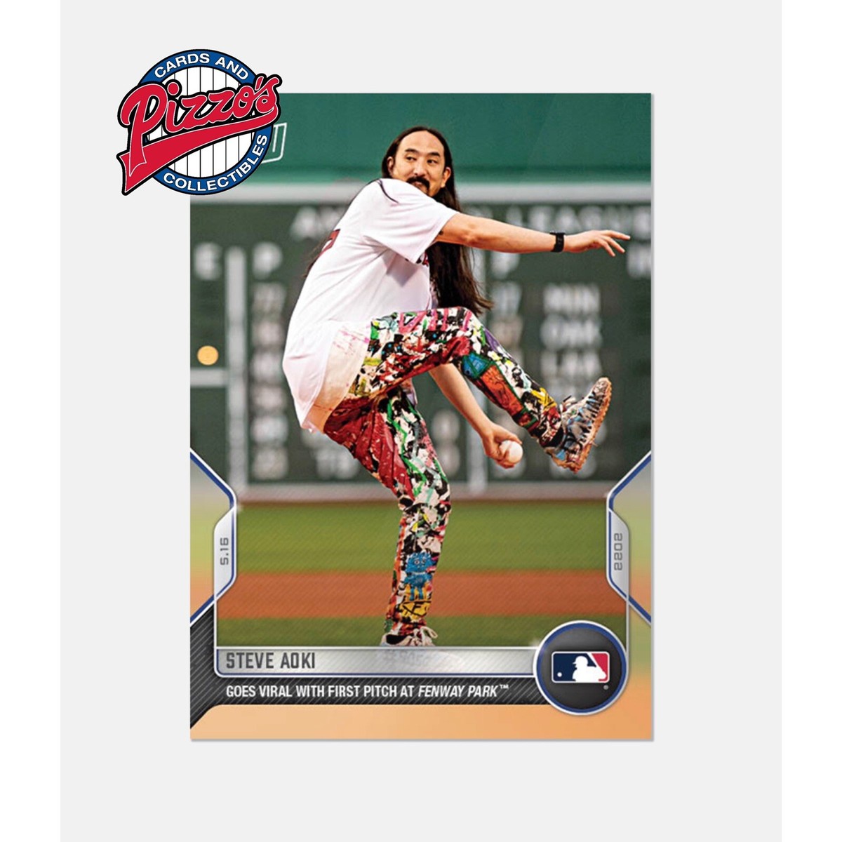 Steve Aoki First Pitch At Fenway - 2022 MLB TOPPS NOW Card 191 In