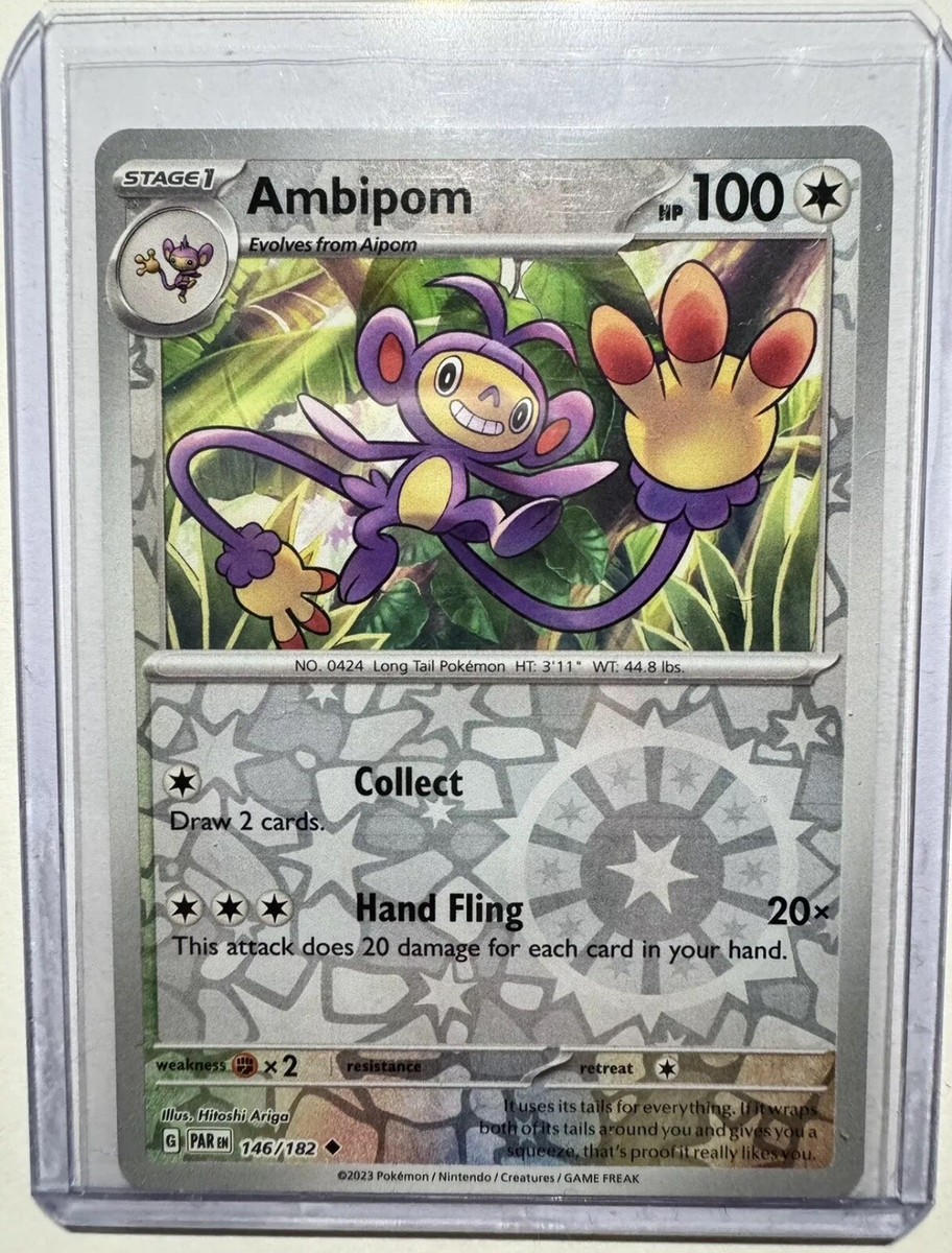 Ambipom Reverse Holo 146/182 - Paradox Rift - Pokemon TCG