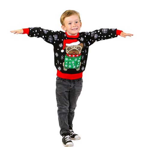 SOCAL LOOK Kids Ugly Christmas Sweater - Funny Holiday Pullover for Boys & Girls - Picture 9 of 11