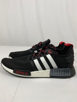 nmd r1 black red white