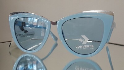 CONVERSE Sunglasses H102 blue plastic frame NEW 53-21-blue tinted