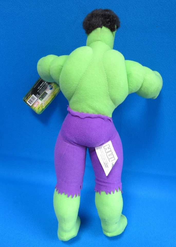 THE INCREDIBLE HULK 14" soft toy WIRED POSEABLE KELLYTOY * MARVEL VINTAGE 2003 - image 4 of 4