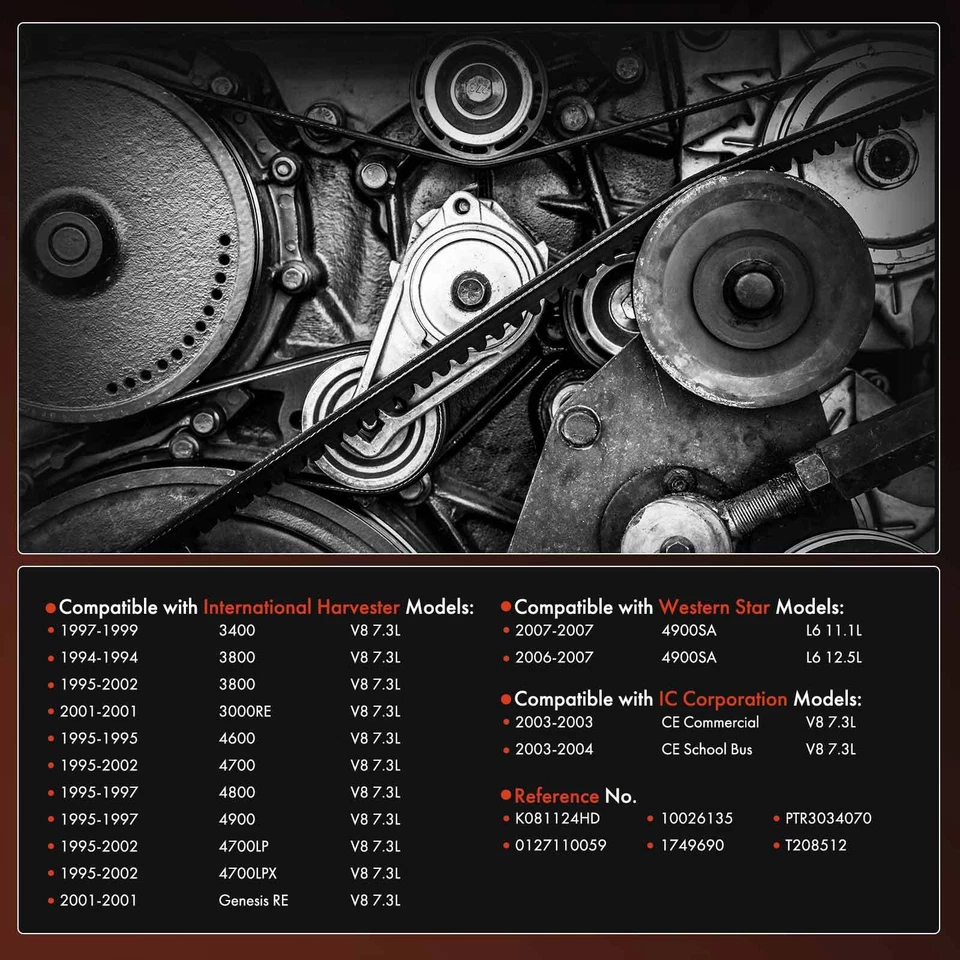 Cinturón Serpentine 112,41 pulgadas para Cosechadora Internacional 3000RE 3800 4600 4900SA Foto 2 de 4