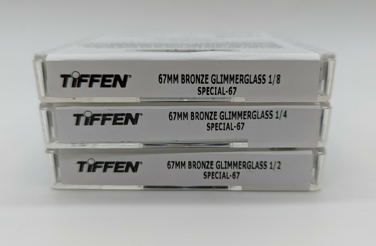 New Tiffen 67mm Bronze Glimmerglass 1/8, 1/4 & 1/2 Filter New Tiffen 67mm Bronze Glimmerglass 1/8, 1/4 & 1/2 Filter
